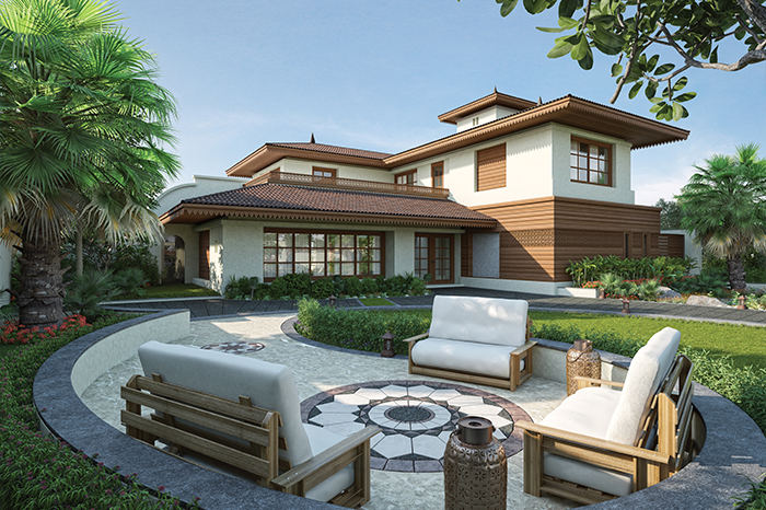 Sandal Wood 3D  - S House Architects